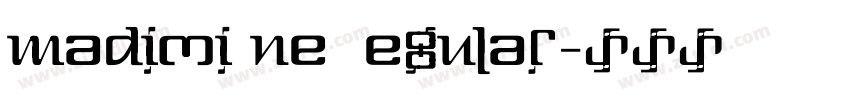 MadimiOne Regular字体转换